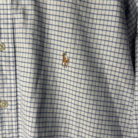 Ralph Lauren Color Pony Yarmouth Oxford Dress Shirt Blue Mens Size 16 34/35 - Picture 3 of 8